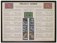 Project Gemini Set of Stamps, Owned by Apollo 13 Astronaut Jack Swigert